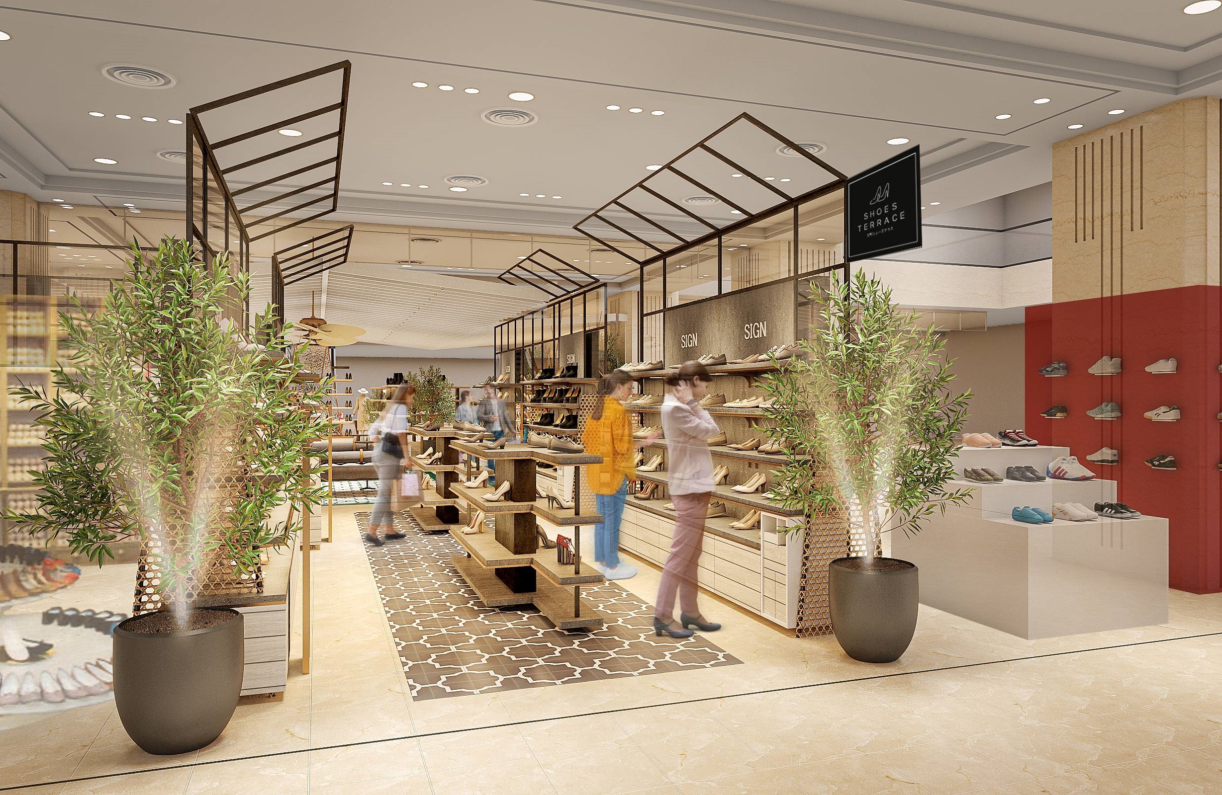 大丸神戸店、1階婦人靴売り場が8月31日に「元町シューズテラス」に 