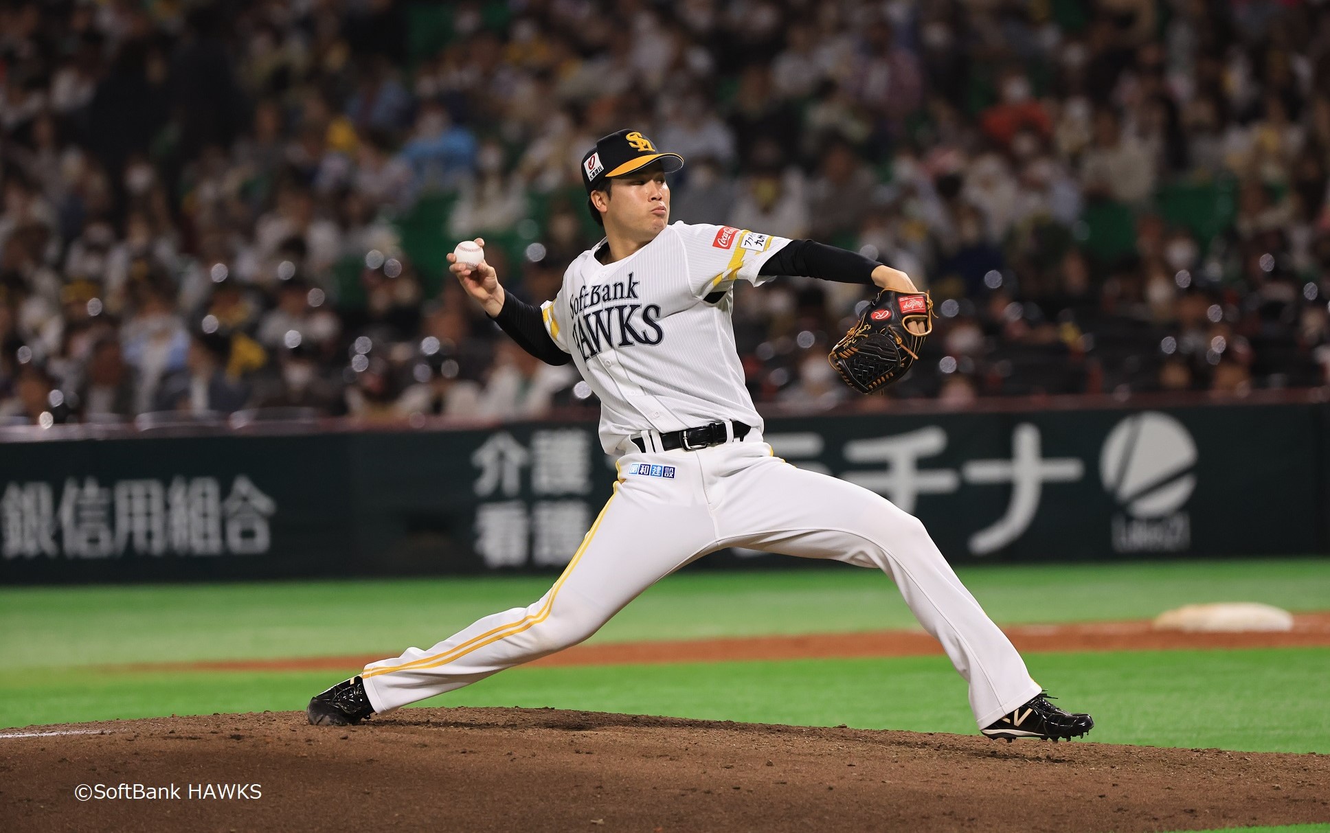 本革プロ野球選手仕様手袋ソフトバンクホークス | kuantumpapers.com