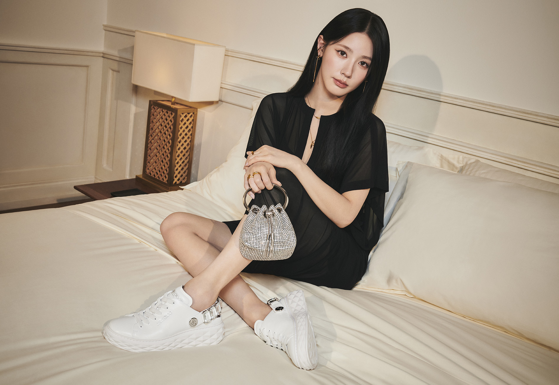 定価11万✨JIMMYCHOOジミーチュウ厚底スニーカー27ダイヤモンド 定価11 
