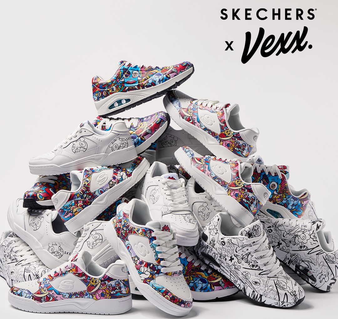 スケッチャーズ」からアーティストVexx（ヴェックス）との初  