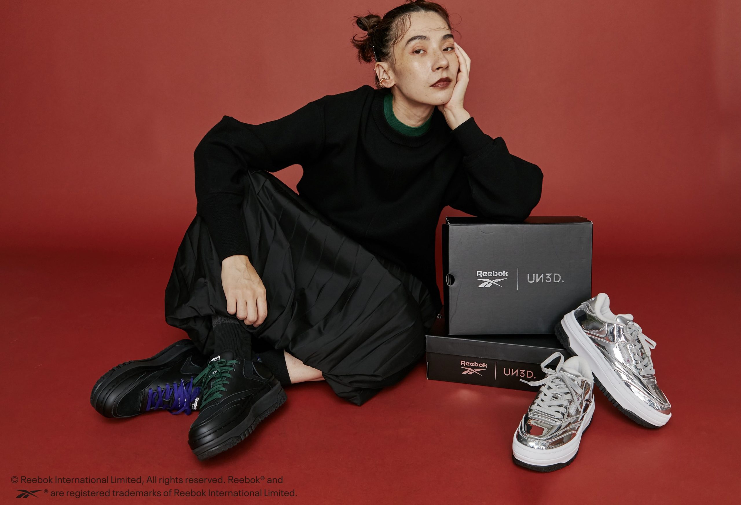 ファッションブランド「UN3D.」が「リーボック」とコラボした「Reebok 