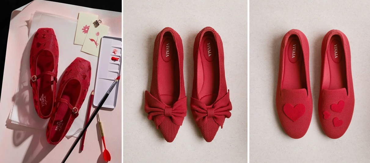 VIVAIA◇フラットパンプス/36/RED パンプス/39.5/RED